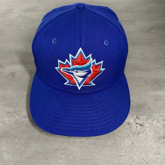 New Era Other - Toronto Blue‎ Jays Hat New Era Cap 7 Blue Red Canada Maple Leaf Big Logo 59Fifty